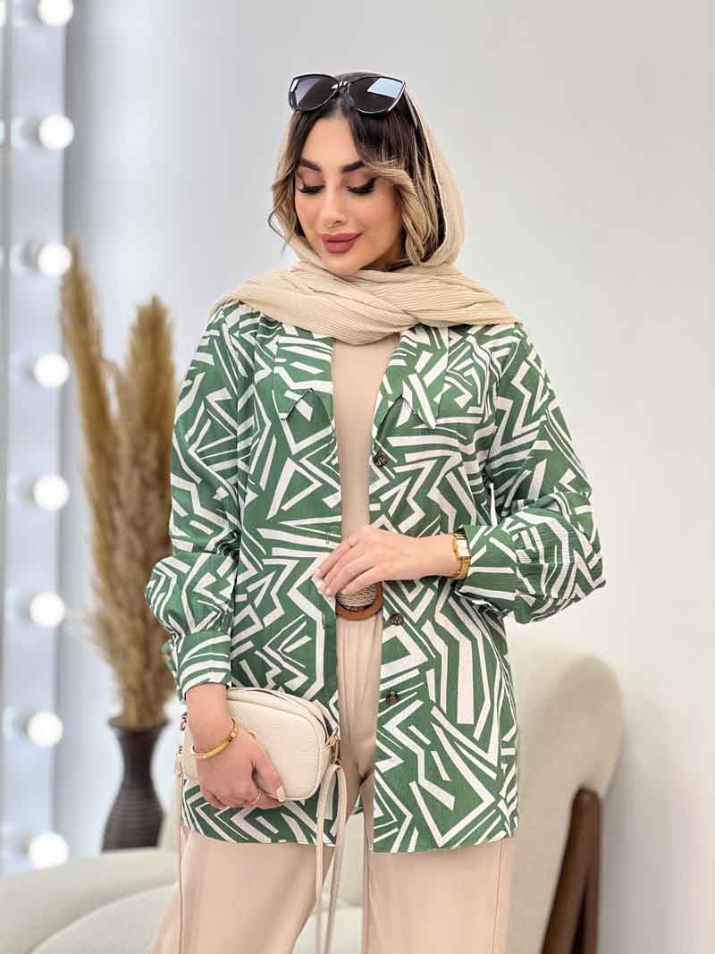 شومیز طرح دار کاملیا کد 5017 شومیز طرح دار کاملیا کد 5017