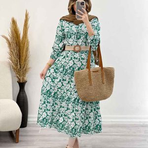 پیراهن بلند گلرخ کد 5022