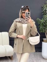 مانتو لینن سر شانه ژیله کد 5034 - تصویر 2