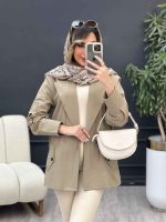 مانتو لینن سر شانه ژیله کد 5034 - تصویر 11