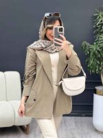 مانتو لینن سر شانه ژیله کد 5034 - تصویر 14