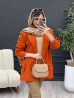 مانتو لینن سر شانه ژیله کد 5034 - تصویر 5