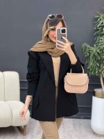 مانتو لینن سر شانه ژیله کد 5034 - تصویر 9