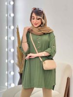 مانتو بغل سه دکمه الناز کد 5024 - تصویر 21