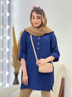 مانتو بغل سه دکمه الناز کد 5024 - تصویر 22