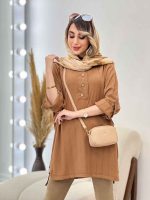 مانتو بغل سه دکمه الناز کد 5024 - تصویر 13