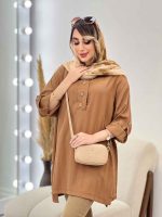 مانتو بغل سه دکمه الناز کد 5024 - تصویر 15