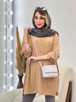 مانتو بغل سه دکمه الناز کد 5024 - تصویر 18