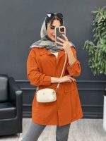 مانتو جلو پیله جیب نما کد 5030 - تصویر 17