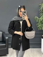 مانتو جلو پیله جیب نما کد 5030 - تصویر 6