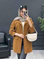 مانتو جلو پیله جیب نما کد 5030 - تصویر 3