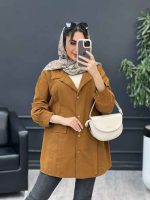 مانتو جلو پیله جیب نما کد 5030 - تصویر 18