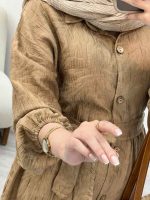 پیراهن بلند چین دار کد 5032 - تصویر 7