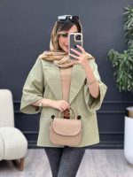 مانتو دو دکمه نسیم کد 5015 - تصویر 3