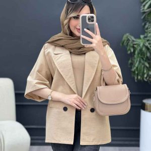 مانتو دو دکمه نسیم کد 5015