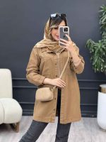 مانتو کتان رنگی سوفیا کد 5045 - تصویر 5
