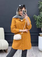 مانتو کتان رنگی سوفیا کد 5045 - تصویر 16