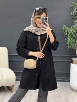 مانتو کتان رنگی سوفیا کد 5045 - تصویر 6