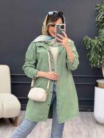 مانتو کتان رنگی سوفیا کد 5045 - تصویر 10