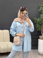 مانتو دو جیب پاکتی زاپ دار کد 5044 - تصویر 8
