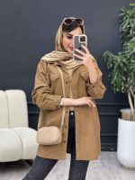 مانتو دو جیب پاکتی زاپ دار کد 5044 - تصویر 20