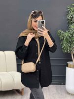 مانتو دو جیب پاکتی زاپ دار کد 5044 - تصویر 13