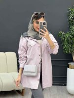 مانتو دو جیب پاکتی زاپ دار کد 5044 - تصویر 12