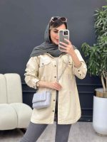 مانتو دو جیب پاکتی زاپ دار کد 5044 - تصویر 2