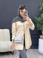 مانتو دو جیب پاکتی زاپ دار کد 5044 - تصویر 11