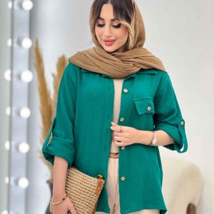 شومیز تک جیب سیما کد 5055