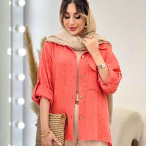 شومیز تک جیب سیما کد 5055
