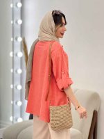 شومیز تک جیب سیما کد 5055 - تصویر 19