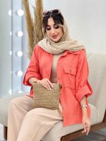 شومیز تک جیب سیما کد 5055 - تصویر 7