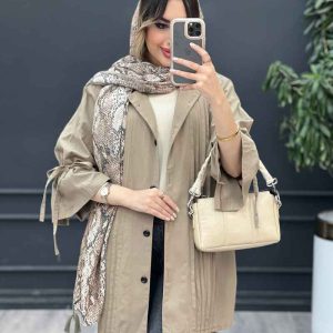 مانتو جلو پیله آستین بند دار 5052