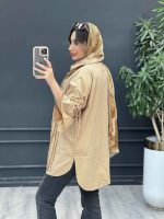 مانتو جلو پیله آستین بند دار 5052 - تصویر 16