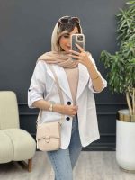 مانتو دو دکمه مانلی کد 5061 - تصویر 7