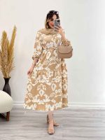 پیراهن بلند لینا کد 5040 - تصویر 3