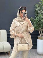 شومیز دو جیب گلی کد 5038 - تصویر 12