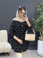 شومیز دو جیب گلی کد 5038 - تصویر 3