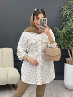 شومیز دو جیب گلی کد 5038 - تصویر 13