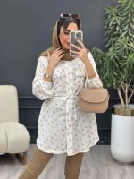 شومیز دو جیب گلی کد 5038 - تصویر 9