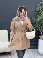 مانتو جلو پیله برش دار کد 5057 - تصویر 4
