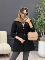 مانتو جلو پیله برش دار کد 5057 - تصویر 5