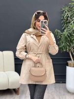 مانتو جلو پیله برش دار کد 5057 - تصویر 6
