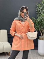 مانتو جلو پیله برش دار کد 5057 - تصویر 8