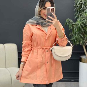 مانتو جلو پیله برش دار کد 5057