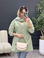 مانتو جلو پیله برش دار کد 5057 - تصویر 14