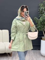 مانتو جلو پیله برش دار کد 5057 - تصویر 2