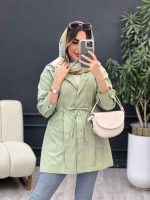 مانتو جلو پیله برش دار کد 5057 - تصویر 11