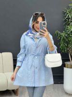 مانتو جلو پیله برش دار کد 5057 - تصویر 9